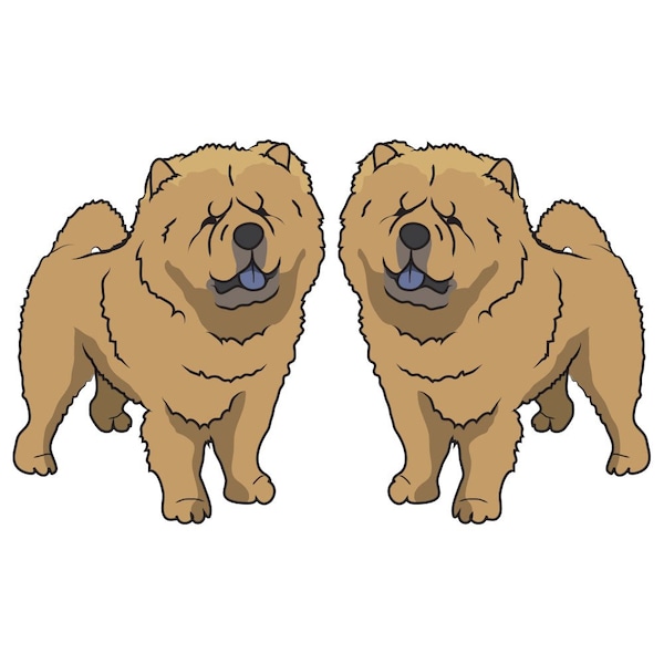 Chow Chow Dog Decal, Dog Lover Decor Vinyl Sticker